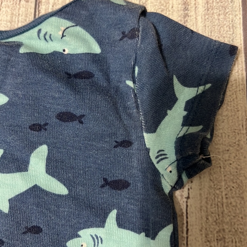 Baby boy shark & ocean outfit bundle 3-6 months - Picture 9 of 16